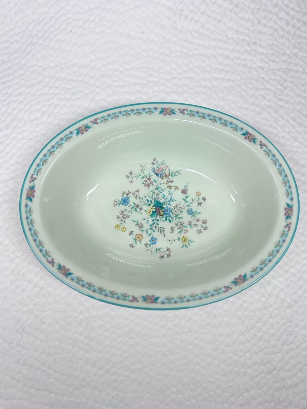 Vintage Noritake Paradise Green 8223 W80 10” Serving Bowl